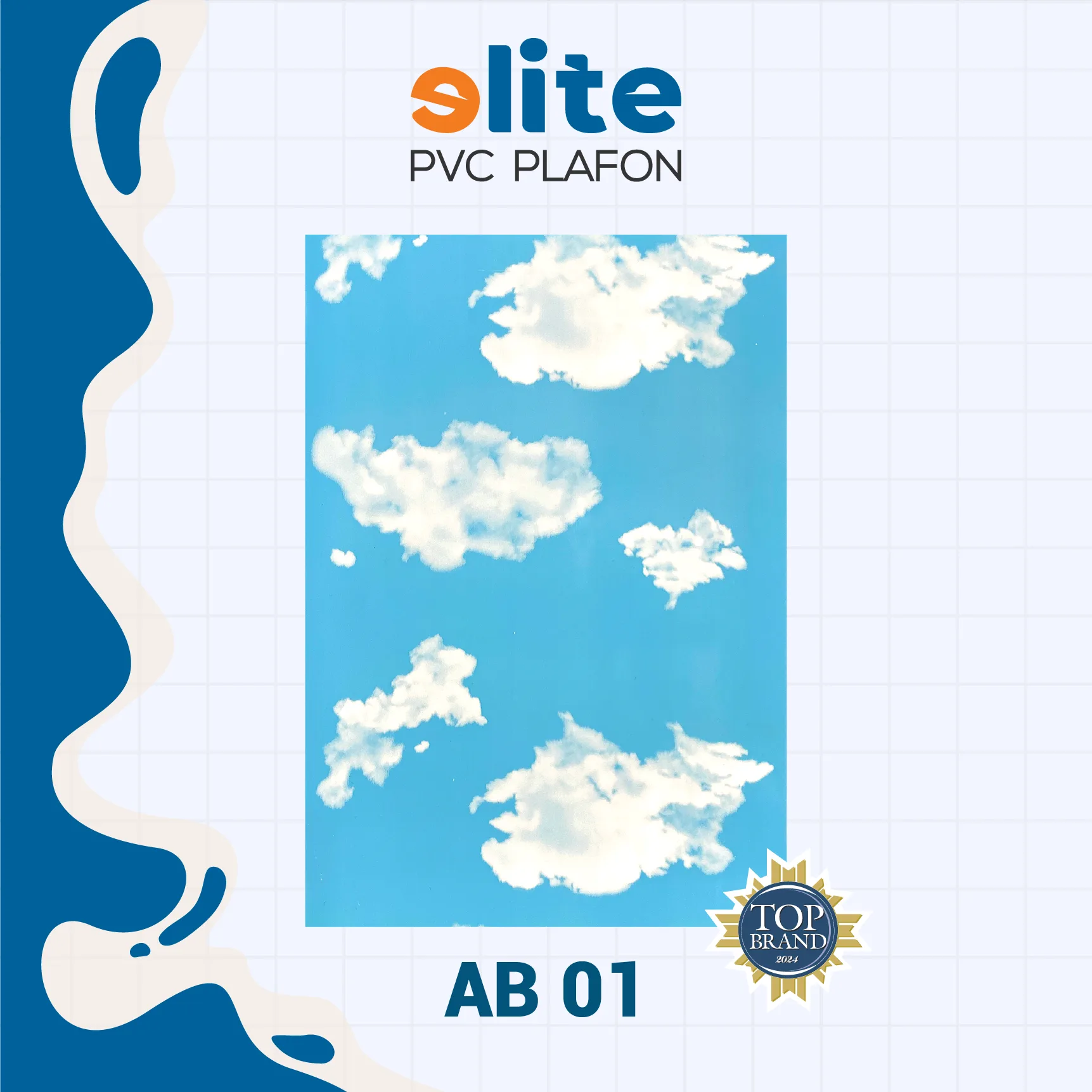 Elite Plafon Glosy Lebar 20 cm